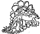 coloriage dinosaure a ecaille